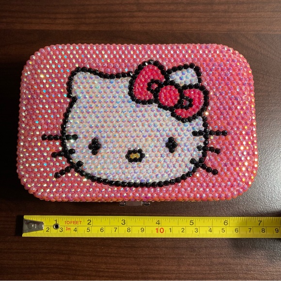 Hello Kitty Jewelry Box Organizer Y2K Pink Crystal Special Edition Sanrio Cat - Picture 12 of 17